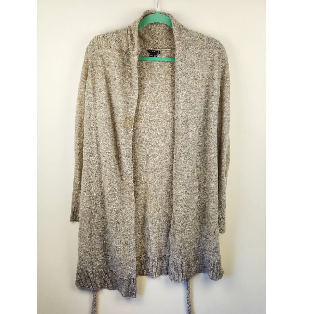 *Flawed* Theory Ila/Wenge Alpaca Wool Blend Long Cardigan Sweater Rope Belt sz M